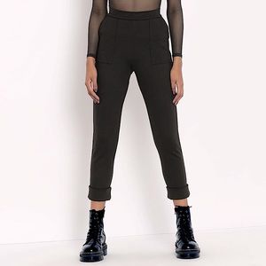 Push It Ponte HW Cuffed Pants